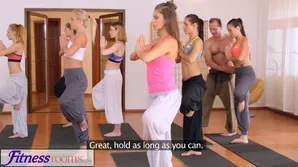 Skinny blond teen gets fucked hard in