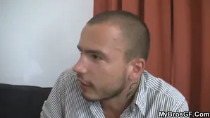 A cute blond girl is crying in the room