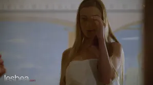 Two gorgeous blondies have a hot lesbian