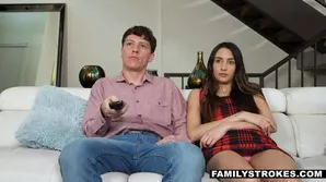 A cute girl is fucking with her