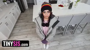 A naive girl was fucked by three guys in