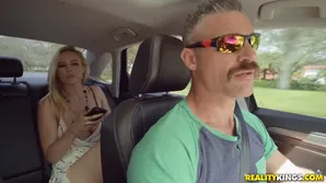 A baby met a charming stranger and