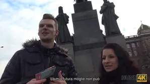 A pretty woman is fucking with a