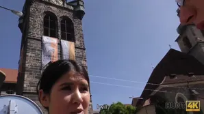 A girl is on holiday with a mature