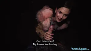 The agent public girl with big natural