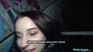 The girl's dress is covered with mussels