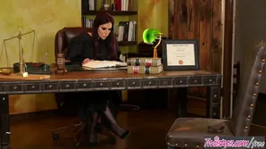 Two hot lawyers with big natural tits