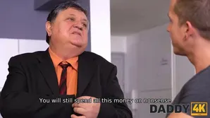 A girl is having a lot of fun with her