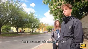 A girl supported her boyfriend during a