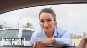 Girl has sex with a cute boy in a unique