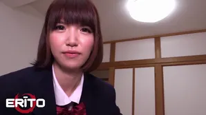 The ass of a Japanese schoolgirl was