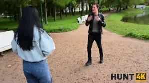 A cute young brunette gets fucked after