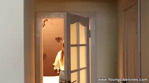 Molly Brown got her face covered with