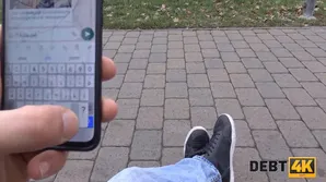 A collector came to the house of a girl