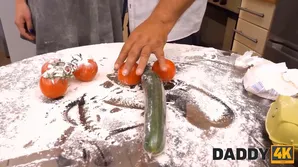 Old man fucked blonde teen in the