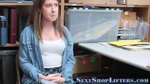 A young woman is being punished for