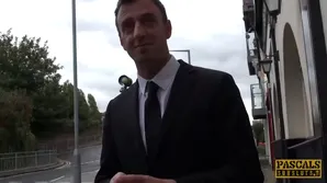 The guy with a huge cock messed on the