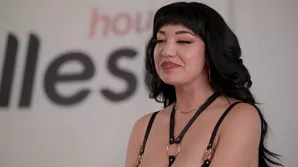 A stunning brunette with perfect breasts