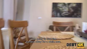 A pregnant Czech housewife having some