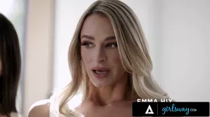 Beautiful women engage in hot scissoring