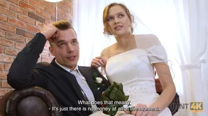 Steamy wedding night sex with hot Czech