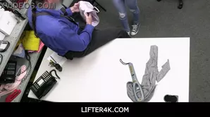 Nicole Auclair catches a shoplifting