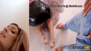 A beautiful Czech woman gets an