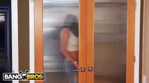 Beautiful brunette gets the romp with