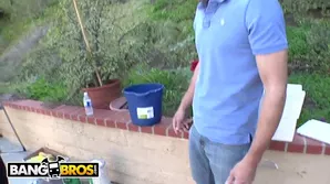 Construction worker gets lucky with