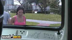 Asa Akira on Bang Bus Big boobed