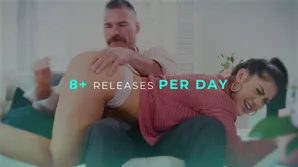 Deep throat and double anal sex with