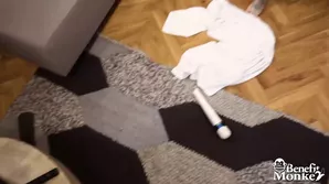 Tiny blonde Liz Rainbow hot action with