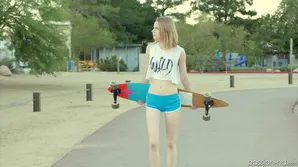 Public density Watch skinny redhead