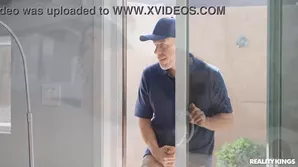 Muscular Mick Blue and the beautiful