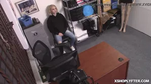 Pretty blonde Skylar Vox is shoplifters