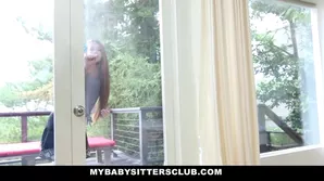 Kimberly Brix with small breast gives a