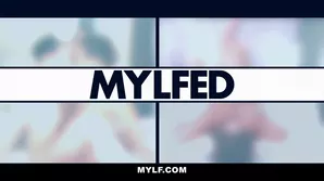 Sex with an amazing brunette and a MILF