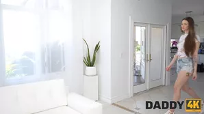 Father and stepson in a steamy threesome