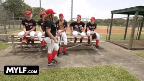 Watch Callie Brooks in a sexy baseball