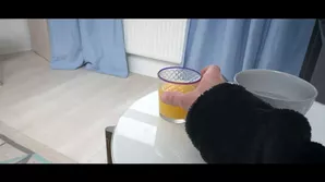 The husband checked the taste of