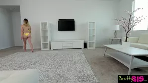 A gorgeous brunette gives a great blow