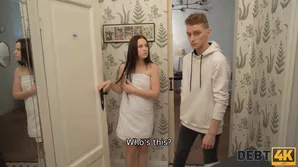 Pretty and sexy girl is having sex with