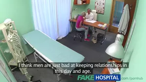 Doctor George Uhl treats a beautiful