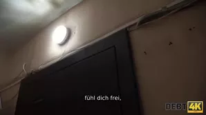 Beautiful Russian teen in action in