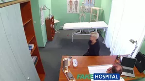 A young blonde has hardcore sex with an