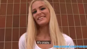 The blonde offers her body to anyone who