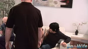 An appetizing girl is having sex right