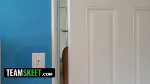 The hot girl was penetrated by her