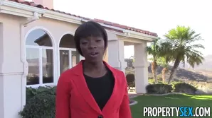 Black property for sale by a hot agent