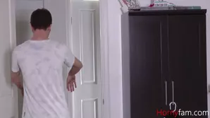 The girl offered her stepbrother to take